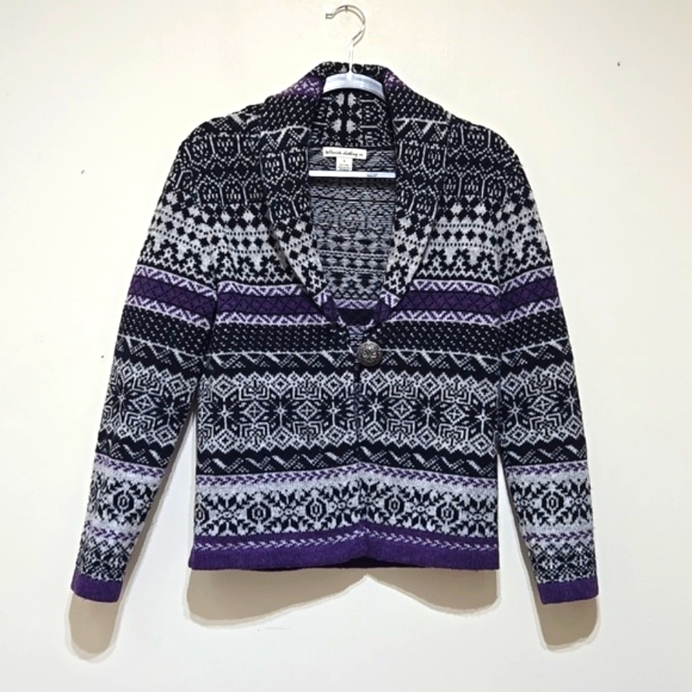 Telluride Clothing Co. Women's Fair Isle Wool Cardigan